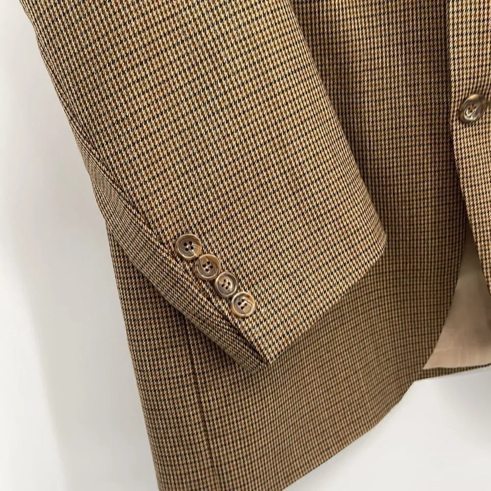 Lauren Ralph Lauren Houndstooth 3 Button Blazer